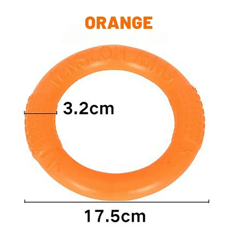 Orange Dog Toys Pet Flying Disk Training Ring – Dog Supplies