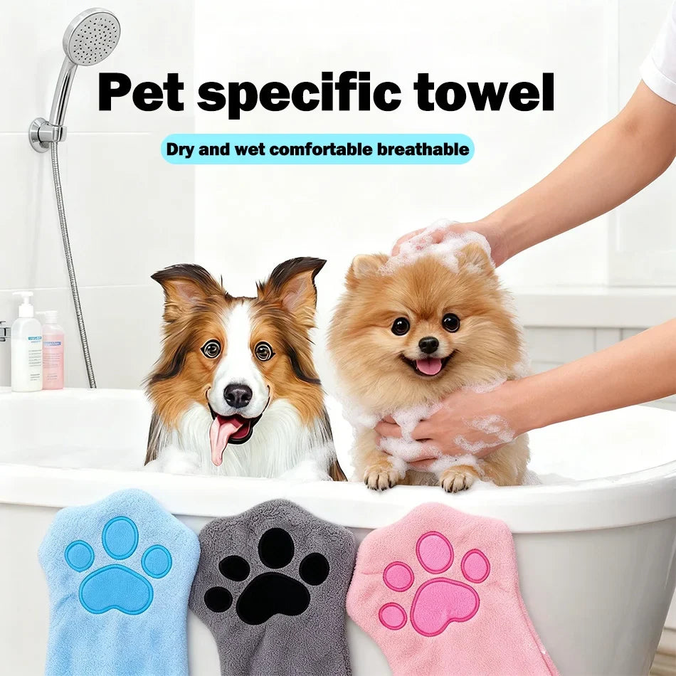 Multicolor QuickDrying Pet Grooming Gloves - MyPetDollar.com