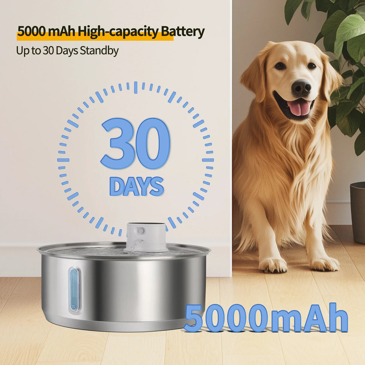 8L Dog Water Fountain Automatic Sensor - MyPetDollar.com