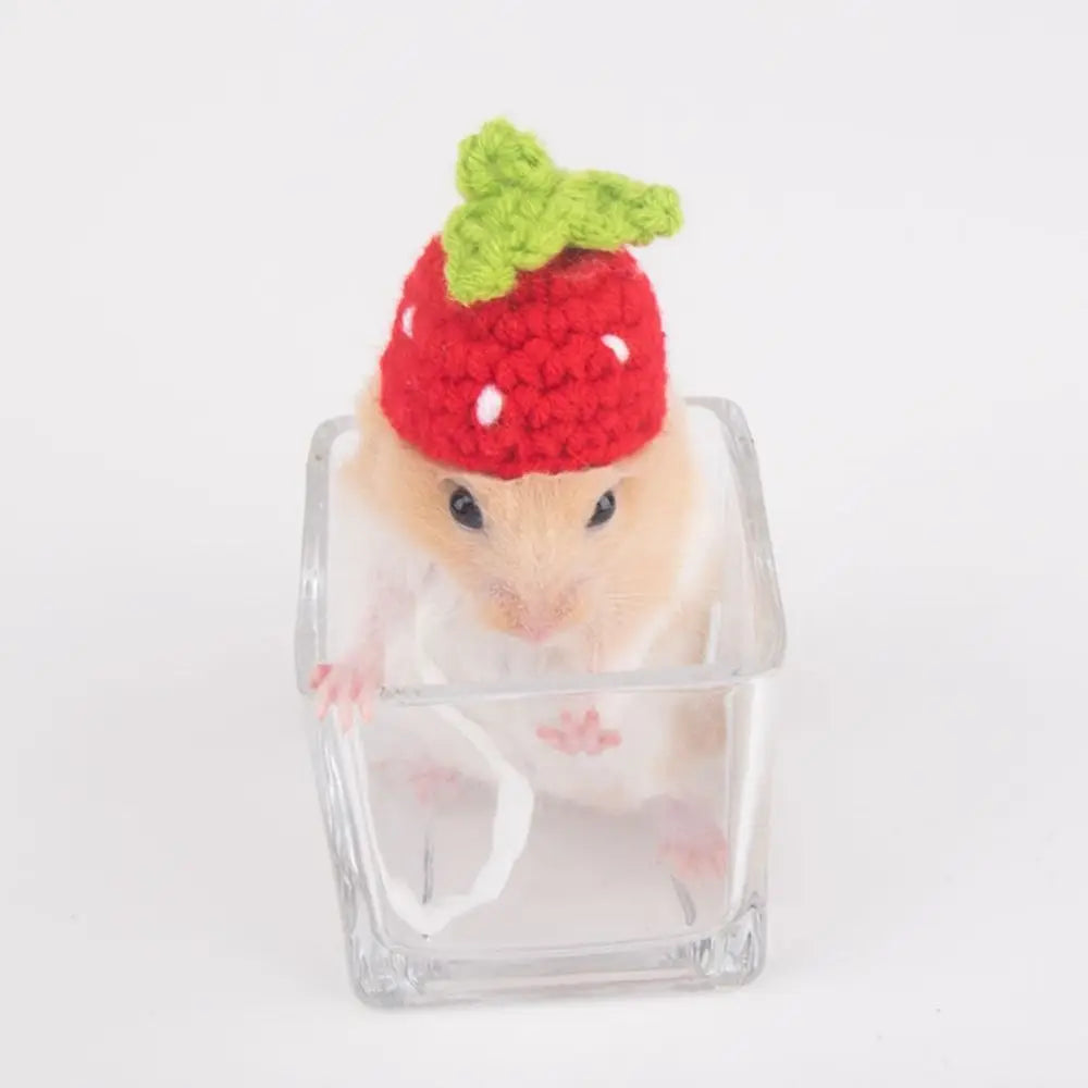 Portable Cartoon Hamster Hat Handmade Soft - MyPetDollar.com
