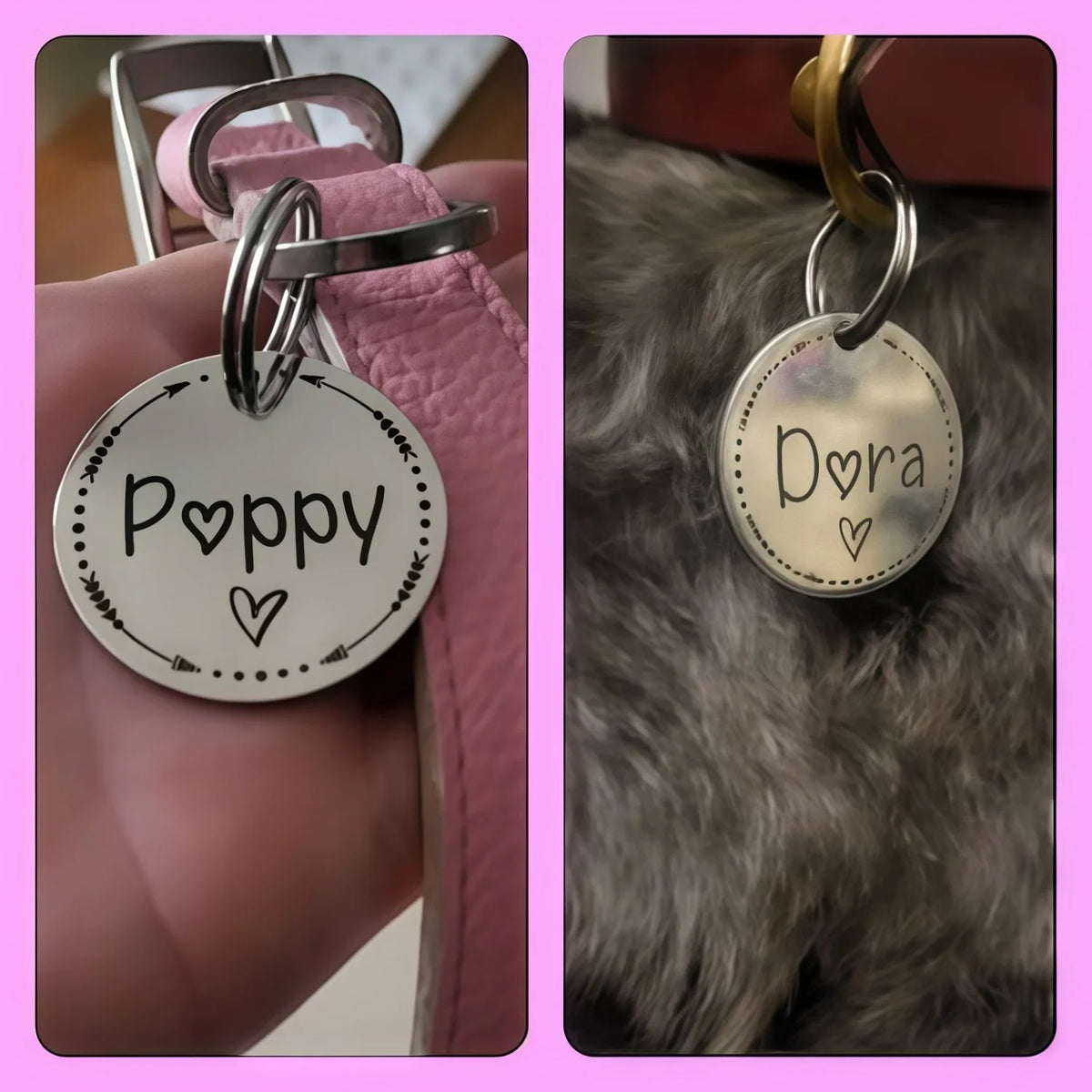 Personalized Pet Tag Custom Dog Tag Cat Tag - MyPetDollar.com