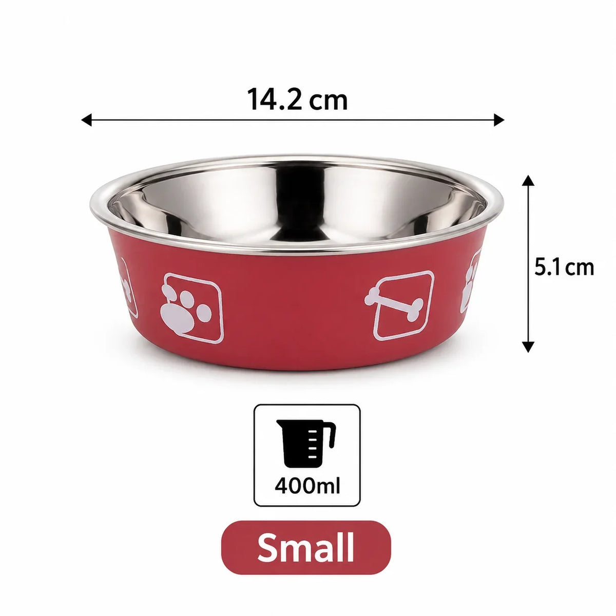 Stainless Steel Pet Bowl Thickened Anti Slip - MyPetDollar.com
