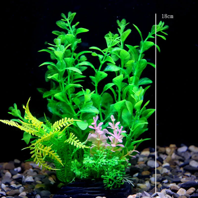 Artificial Water Plant Flower Set Sight of World Garden Lotus for Aquariums