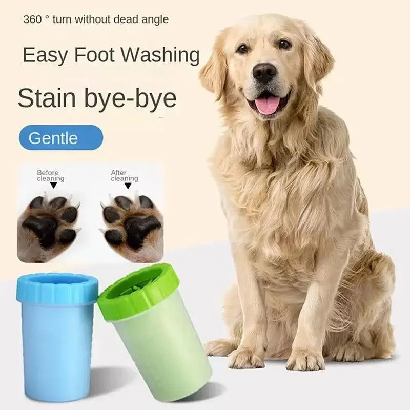 Soft Silicone Dog Paw Washer Cup Portable - MyPetDollar.com