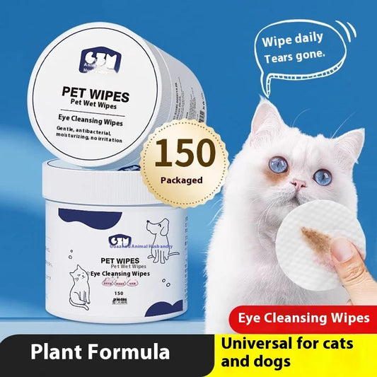 Pet Grooming Tear Stain Removal Wipes Cats - MyPetDollar.com
