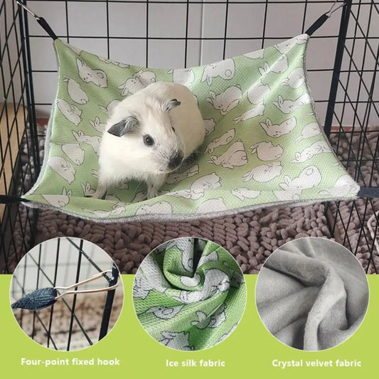 s M L Double-sided Guinea Pig Hammock Ice - MyPetDollar.com