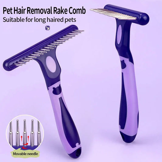 Pet Dog Cat Long Hair Fur Rake Comb - MyPetDollar.com