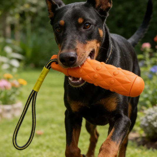 EVA Biting Stick With Rope Colors Dogs Tooth - MyPetDollar.com