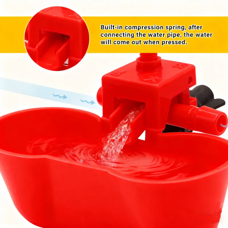 10/20Pcs Chicken Drinker Bowl Water Feeding - MyPetDollar.com