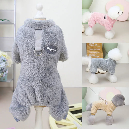 Soft Coral Fleece Pet Clothes Warm Dog Vest - MyPetDollar.com