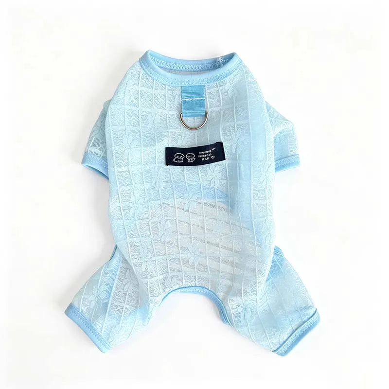 Summer Breathable Mesh Pet Jumpsuit With - MyPetDollar.com