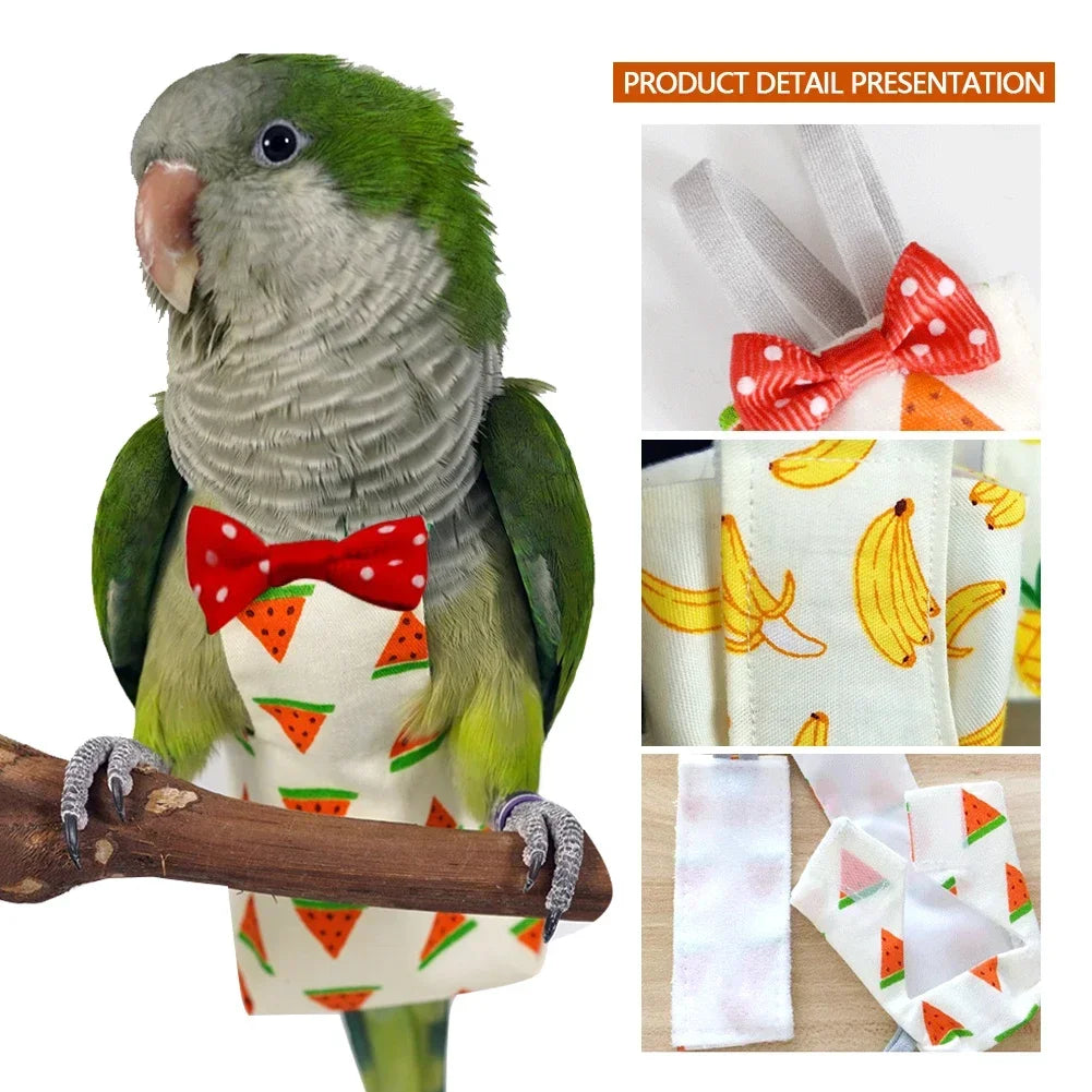 Parrot Diaper Flight Suit Diaper Clothes - MyPetDollar.com