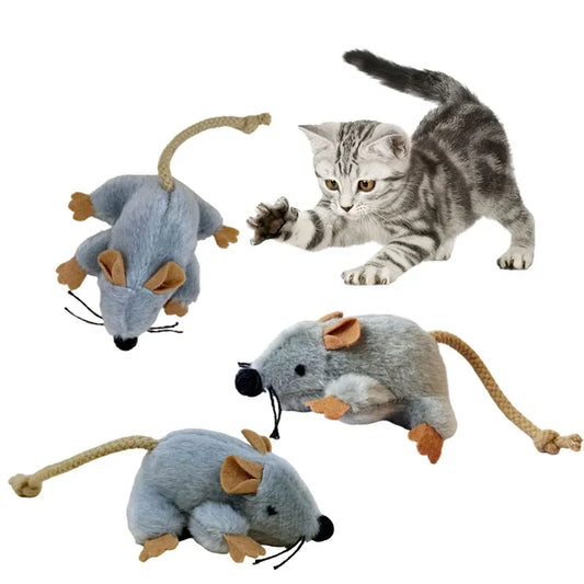 Interactive Cat Toys Plush Mice Playthings - MyPetDollar.com