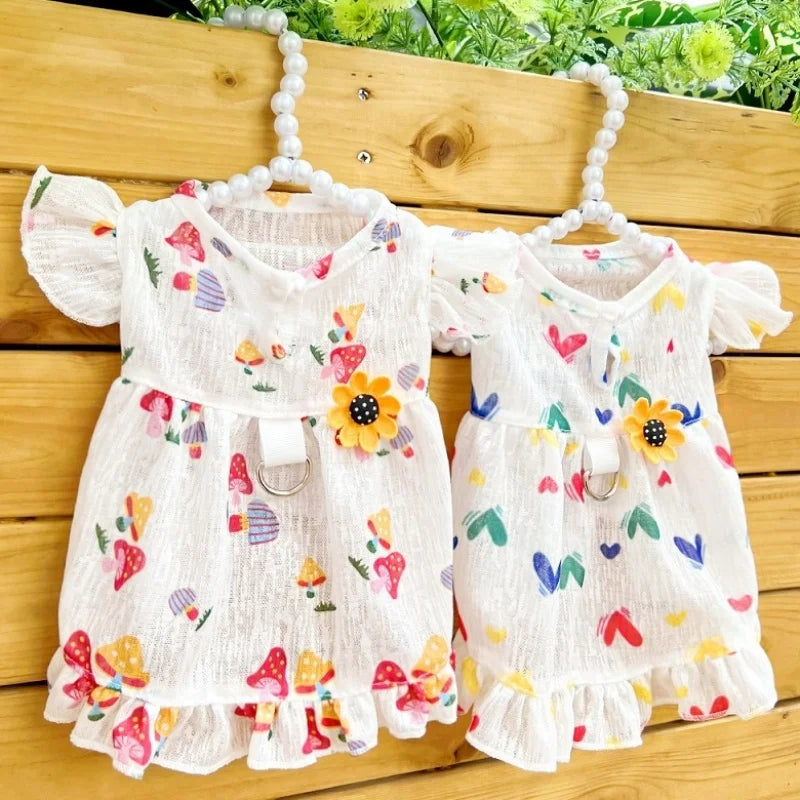 Princess Style Dog Dresses Summer Strawberry - MyPetDollar.com