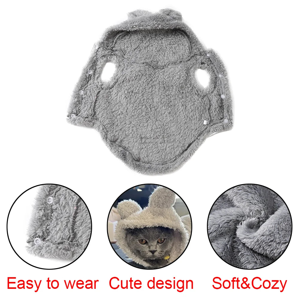 Autumn Winter Cat Clothes Soft Warm Cute - MyPetDollar.com