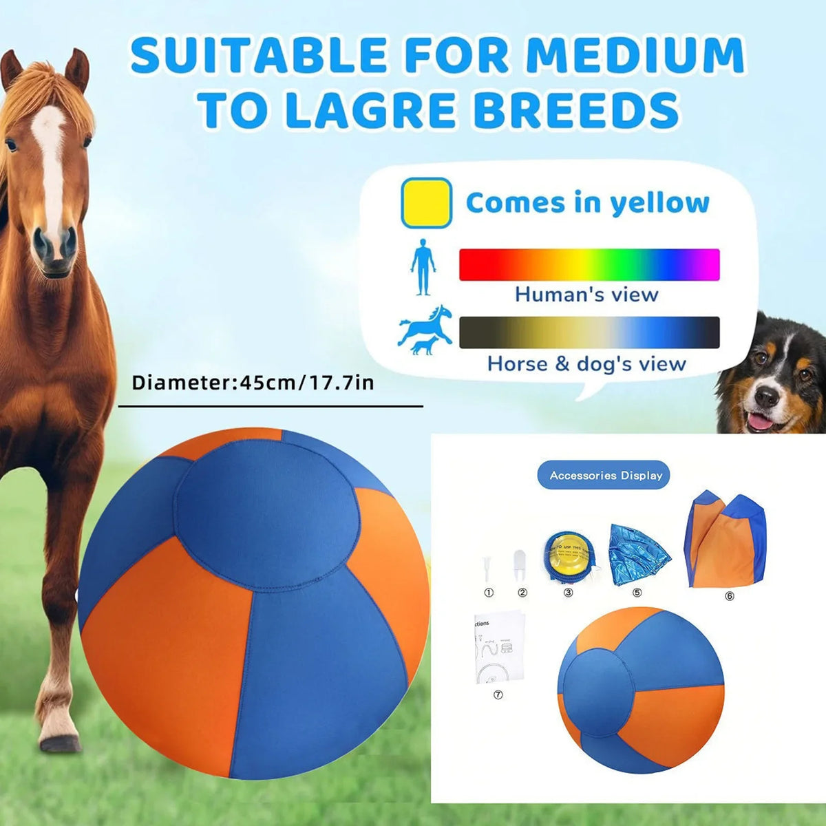 Herding Ball for Dogs with Protective Cover - MyPetDollar.com