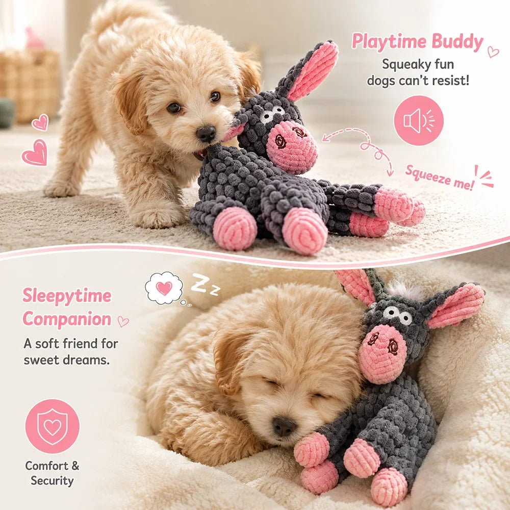 Pet Plush Toy with Squeaker Cat Dog Puzzle - MyPetDollar.com