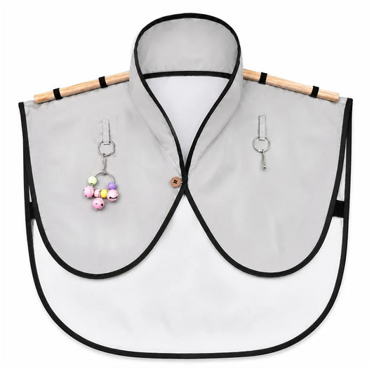 Parrot Training Shoulder Cape with Wooden Perch