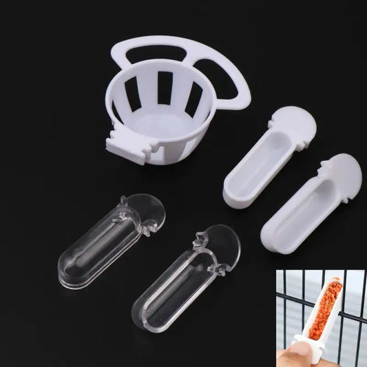 4Pcs Small Bird Plastic Food Cup Egg Tray - MyPetDollar.com