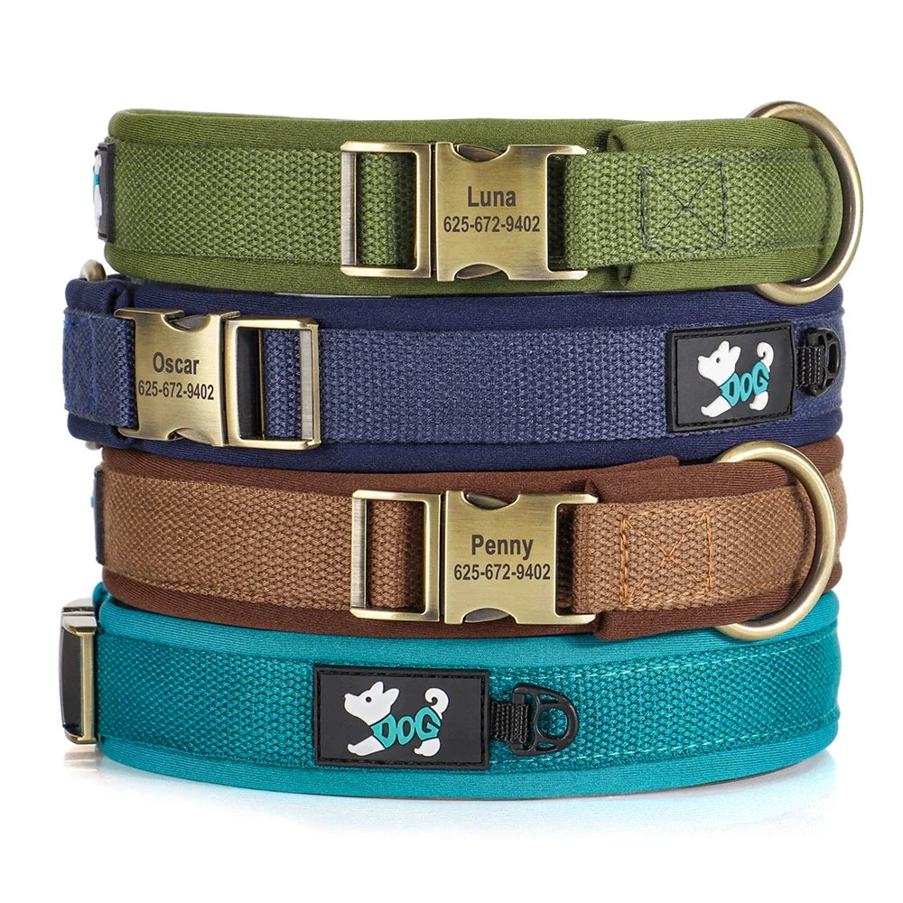 Personalized Nylon Dog Collar Adjustable Dog - MyPetDollar.com