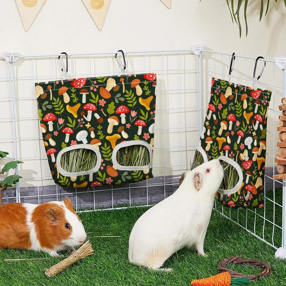 Rabbit Hay Feeder Bag Guinea Pig Hanging Hay - MyPetDollar.com