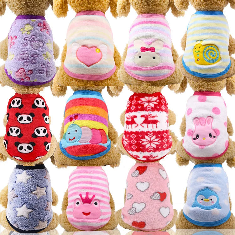 Cute Printed Clothing for Small Cats Dogs - MyPetDollar.com