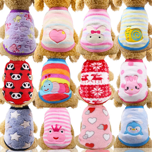 Cute Printed Clothing for Small Cats Dogs - MyPetDollar.com