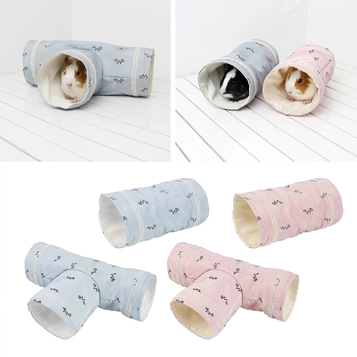 Guinea Pig Tunnels Cotton Hamster Tube - MyPetDollar.com