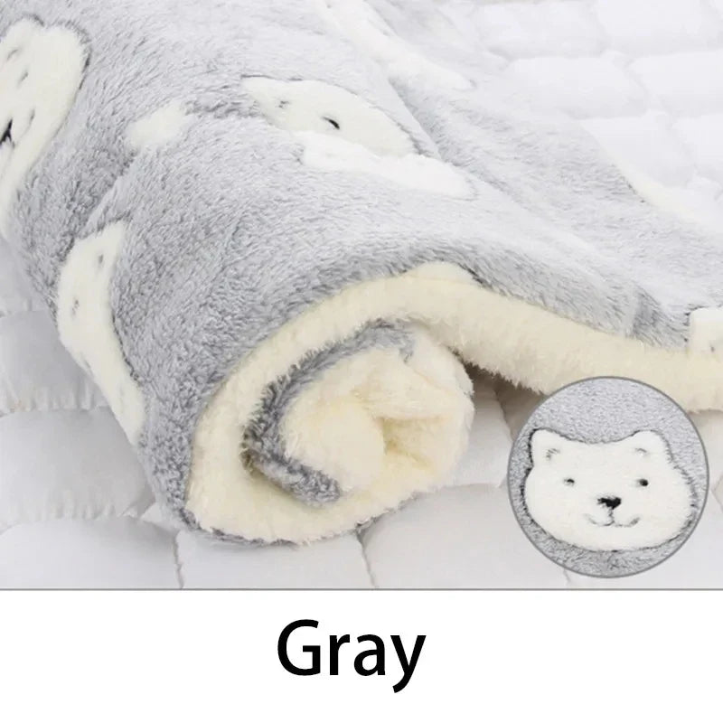 Flannel Pet Sleeping Mat Dog Bed Cat Litter - MyPetDollar.com