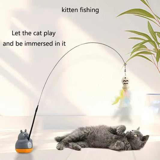 New cute cat toy cat funny cat stick steel - MyPetDollar.com