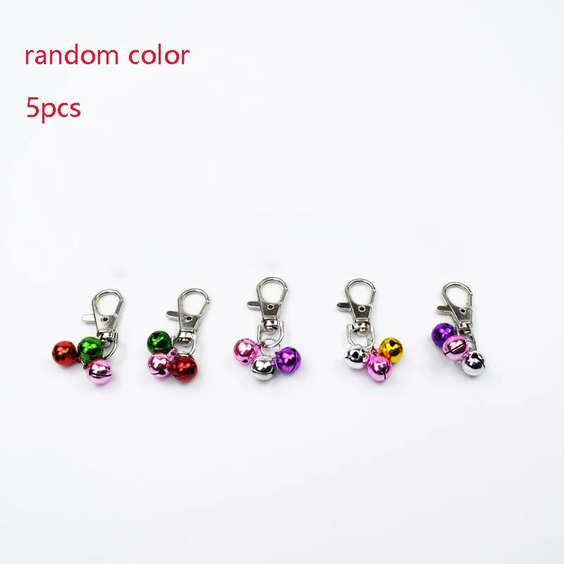Pet Collar Accessories Key Chain Copper Bell Cat & Dog