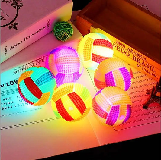 Glowing Bouncy Ball with Whistle Sound - MyPetDollar.com