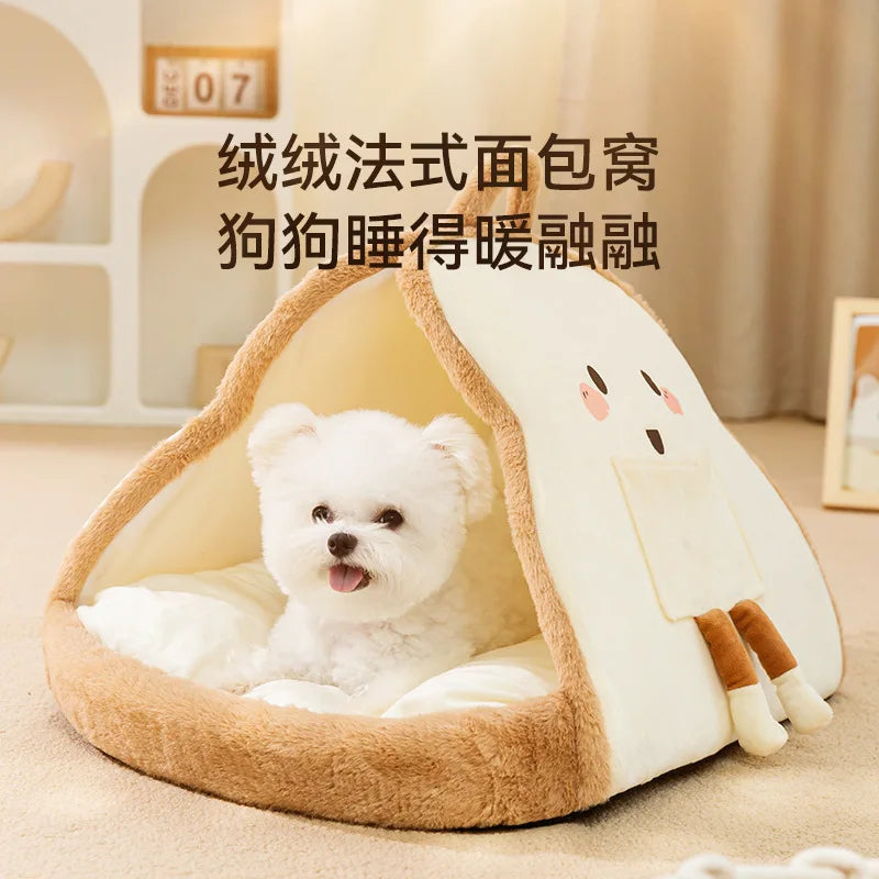 Winter Warm Dog Bed Soft Cozy Pet Sleeping - MyPetDollar.com