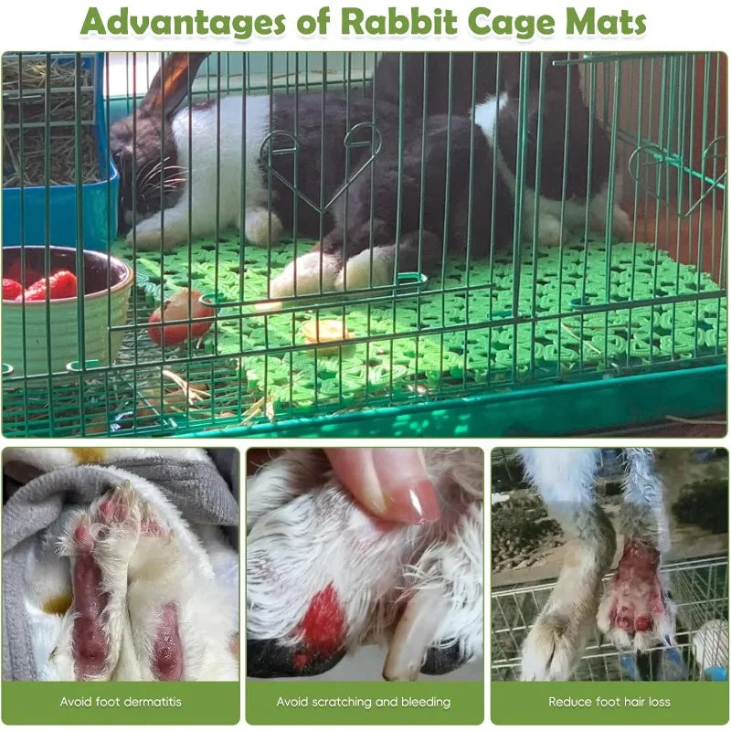 10pcs Rabbit Cage Mats Feet Pad Plastic Cage - MyPetDollar.com