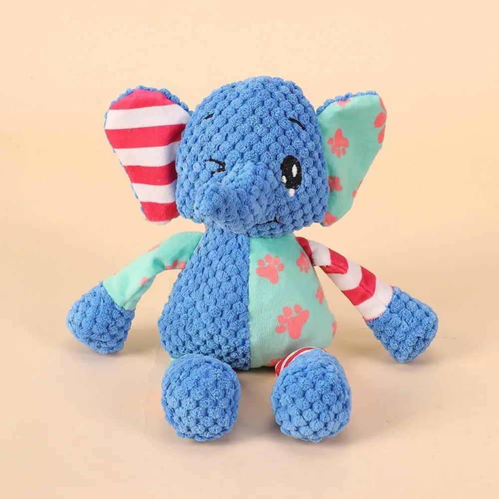 Pet Plush Toy Dog Interactive Teeth Cleaning – 3 Colors