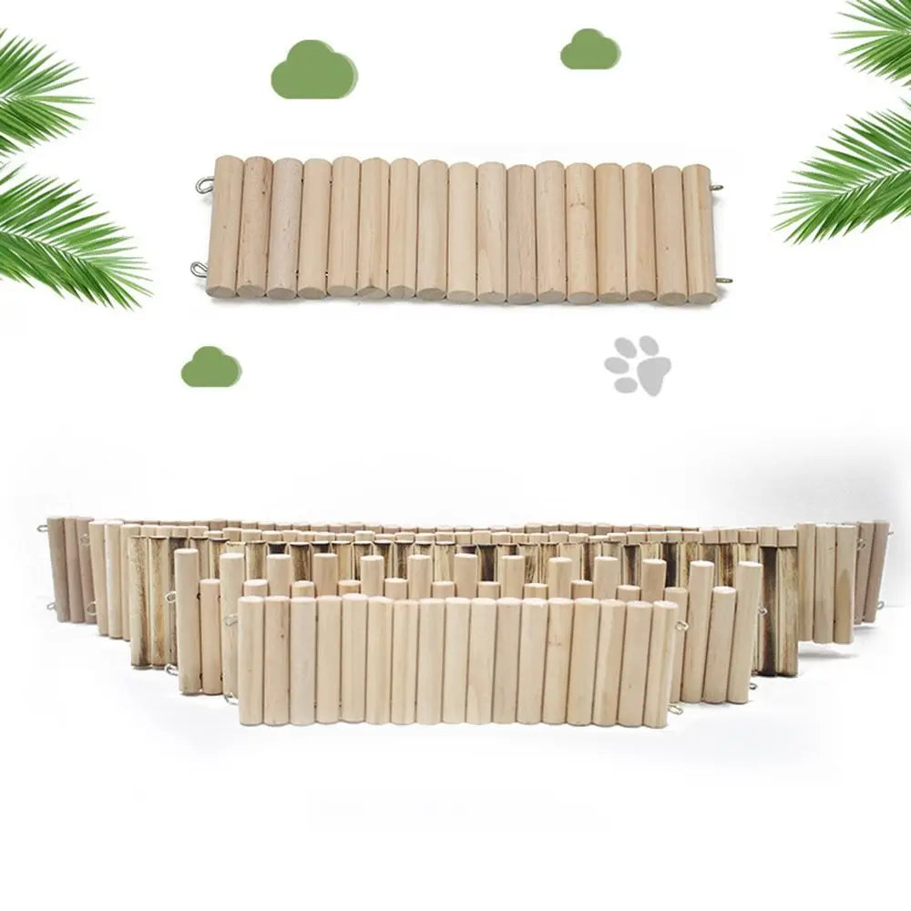 Bendable Hamster Climbing Ladder Wooden - MyPetDollar.com