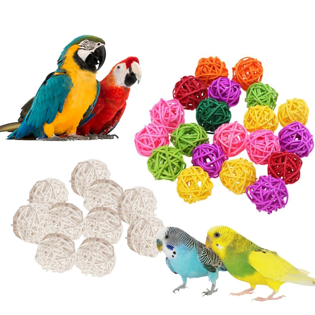 Interactive Rattan Balls Parrot Toys for Birds – view 4