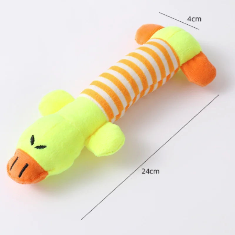Cartoon Plush Dog Plaything Bite Resistant Decompression Duck Piglet – 6 Colors