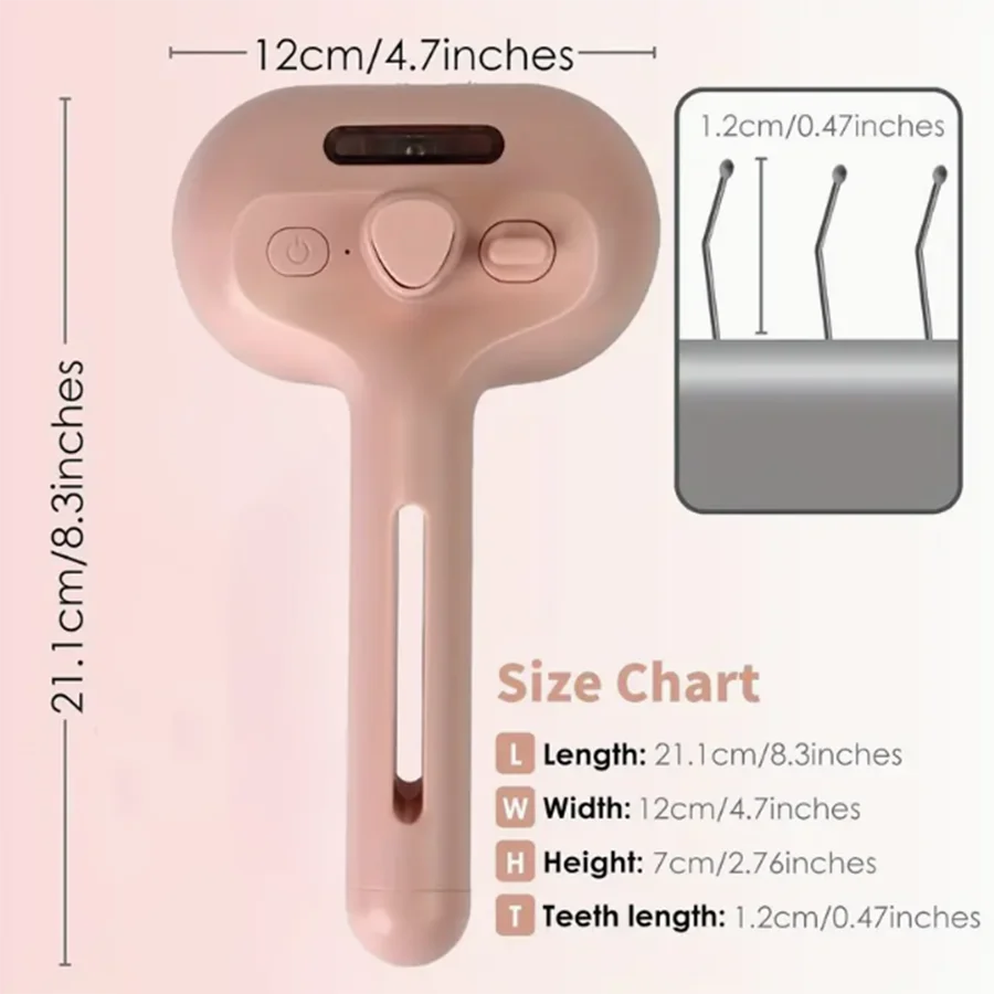 A Spray Cat Grooming Brush for Hair Removal and a Self Cleaning