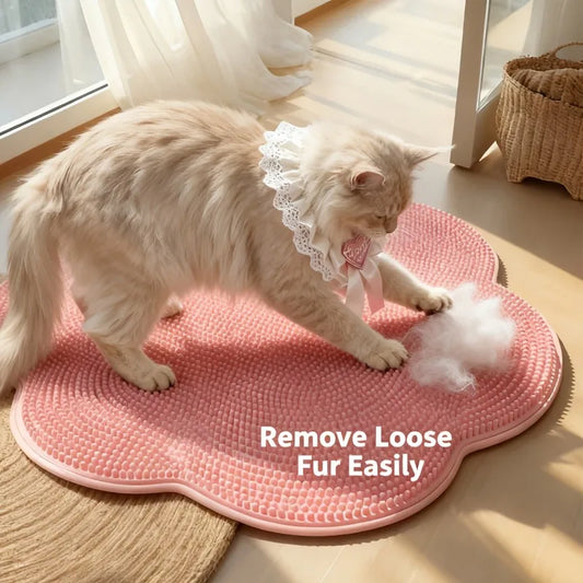 2-in-1 Cat Grooming Cushion Brush Bed Mat - MyPetDollar.com