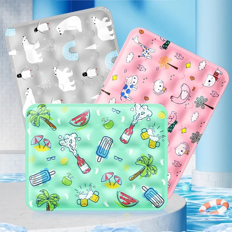 Ice Silk Self Cooling Pet Mat for Dogs Cats - MyPetDollar.com