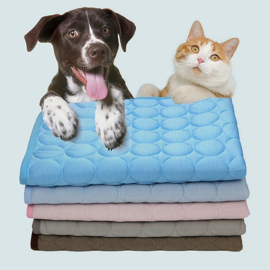 Ice Silk Pet Cooling Mat Anti Slip - MyPetDollar.com