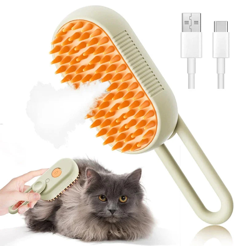 Cat Steam Brush Comb – Cat Supplies