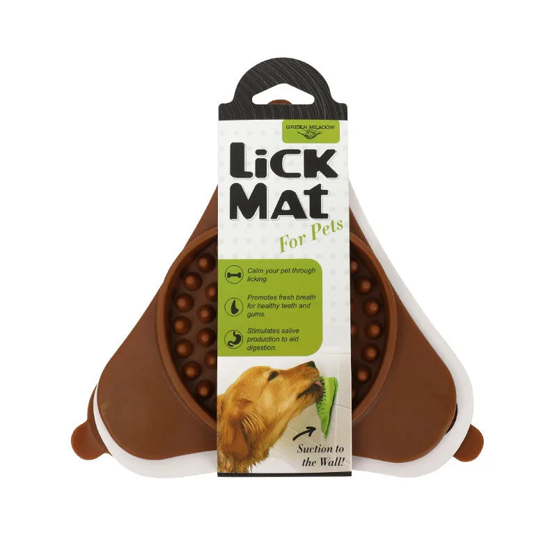 Pet Licking Mat Slow Feeder with Suction Cup – Dog Bowls & Feeders