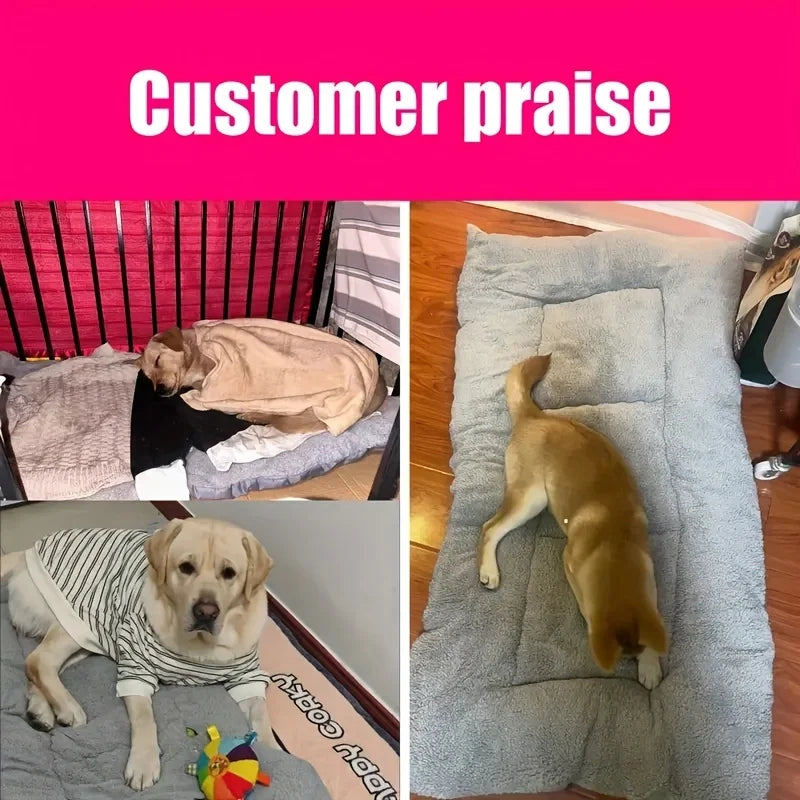 Oversized Plush Dog Cat Bed Sofa Crate Pad - MyPetDollar.com