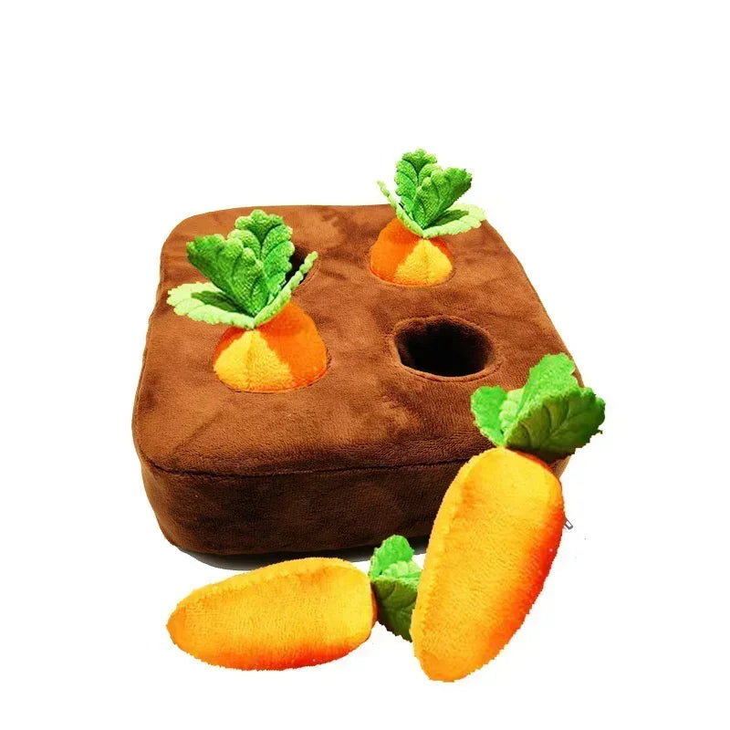 Dog Toys Snuffle Pad for Pet Plush Carrot
