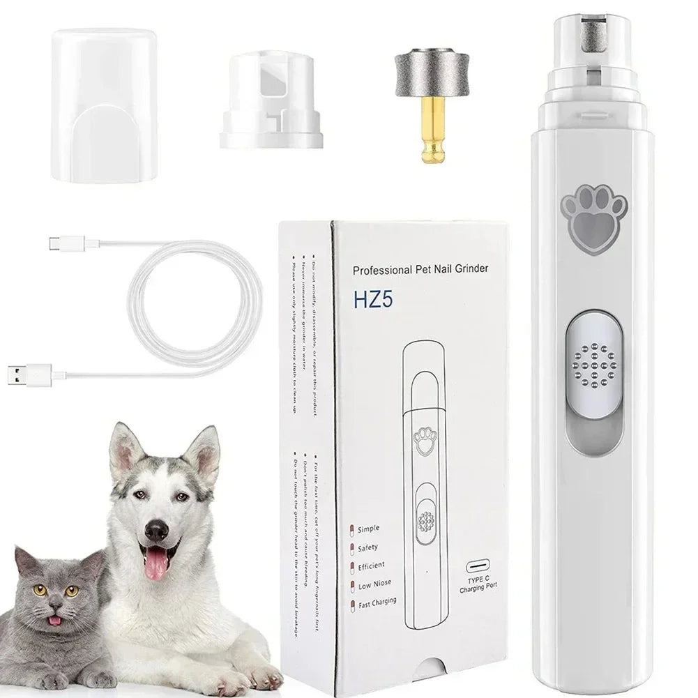 Portable USB Rechargeable Pet Nail Trimming Tool Built – Dog Supplies
