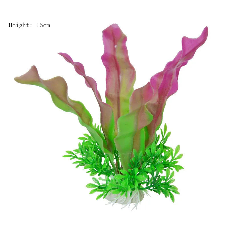Artificial Aquarium Decor Plants Water Weeds Ornament – 71 Colors