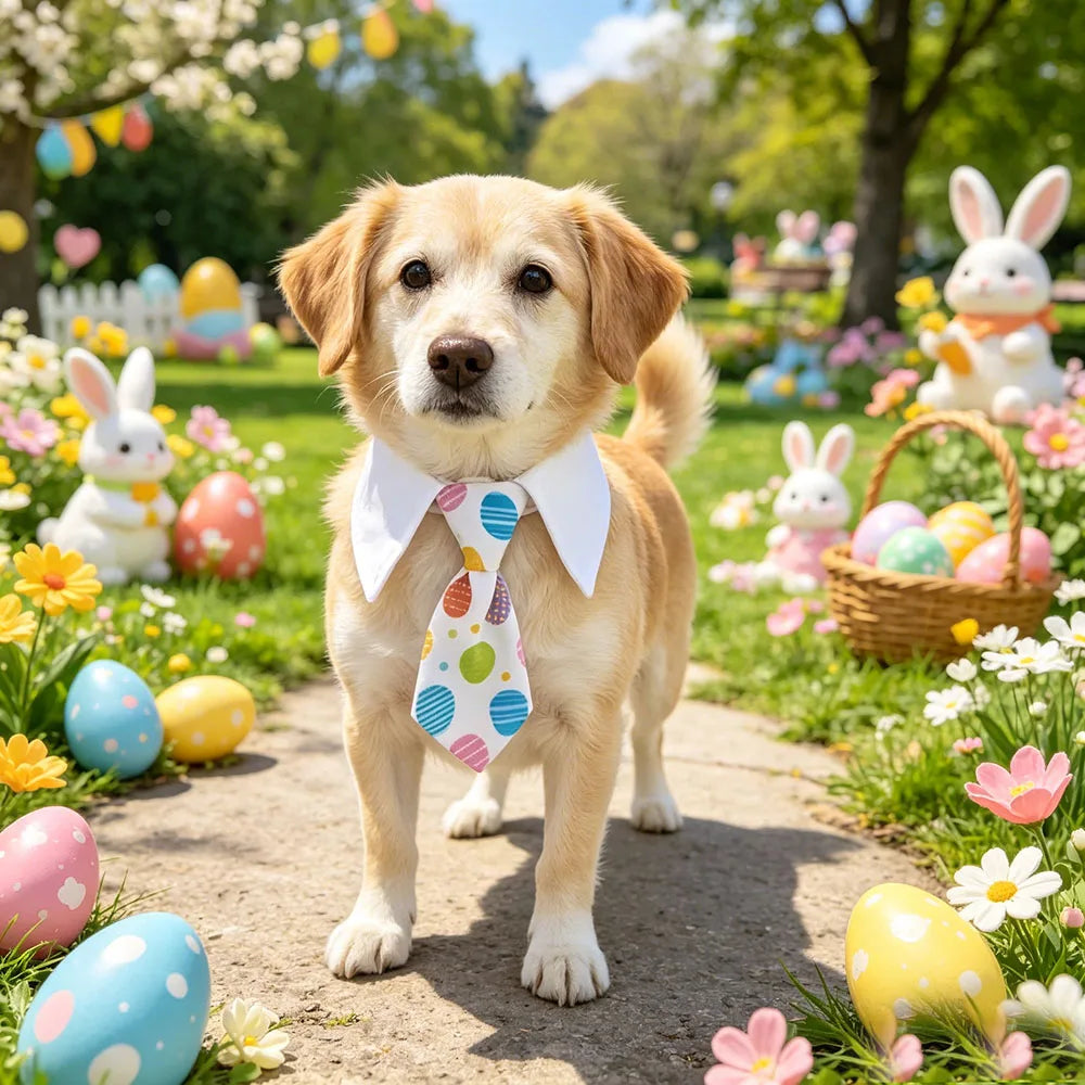 Cat Dog Tie with Collar Adjustable Puppy - MyPetDollar.com