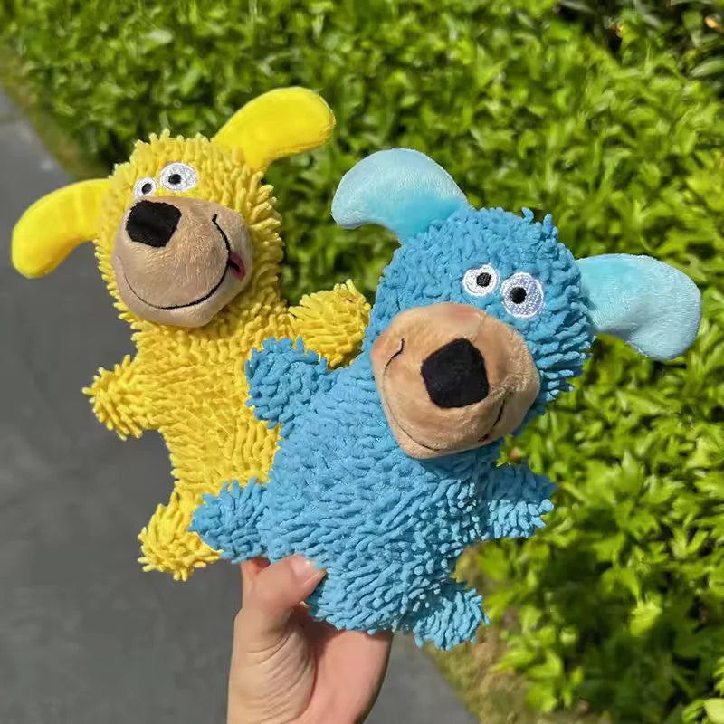Plush Squeaky Dog Toy Teething Molar Chew - MyPetDollar.com